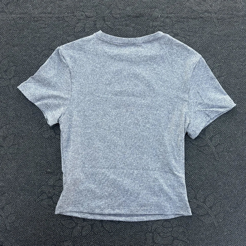 Solid color women's soft breathable yoga short-sleeved comprehensive training tight T-shirt with exposed belly button fitness sh