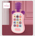 Baby Early Education Toys Guitar phone Sound Toys Kid Multi functional Music Phones Analog Phones story machine for Children