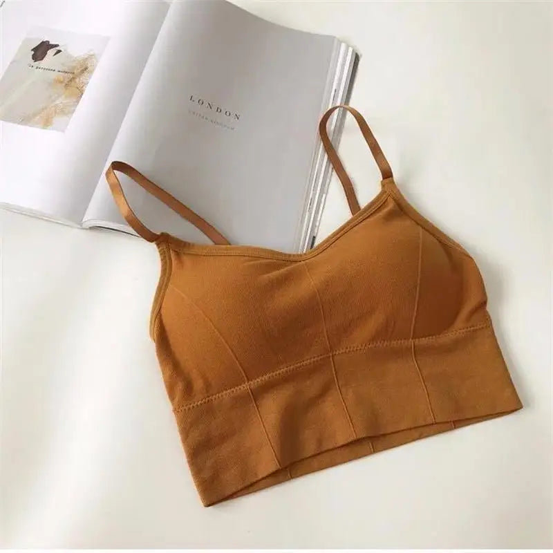 Sexy Women Tops Back Cross Strap Tank Top Push Up Running Sports Bra Breathable Soft Fitness Beauty Solid Color Yoga Bra