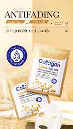 10PCS Collagen Anti Wrinkle Facial Mask Anti Aging Fade Fine Lines Firm Skin Moisturizing Brightening SkinCare Korean Cosmetics