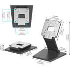 UPERFECT VESA Desktop Monitor Holder 15-22" LCD LED Folding Display Touch Screen Stand Mount Support Metal Bracket Load 6.5kg