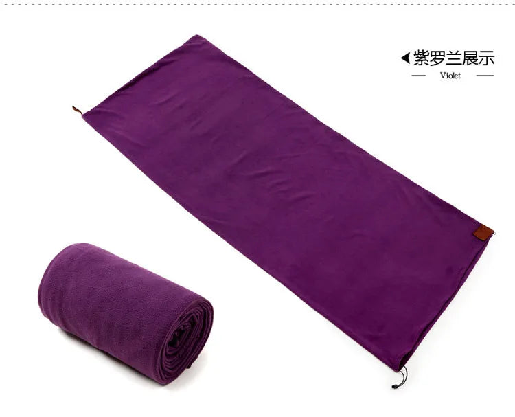 Portable Ultra-light Polar Fleece Sleeping Bag Outdoor Camping Tent Bed Travel Warm Sleeping Bag Liner Camping Sport Accessories