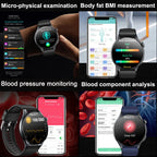 2026 New Smart Watch NFC ECG+PPG Blood oxygen Uric Acid Blood Pressure Sapphire Smartwatch Men For Android iOS Smart watch men