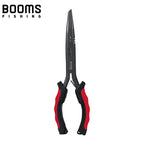 Booms Fishing F03 Multifunction Fishing Pliers Tools 23.5cm Straight Long Nose Stainless Steel Line Cutter Scissors Tools