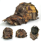 Men's 3D Leaf Camo Baseball Cap, Adjustable Quick Dry Tactical Sniper Hat for Outdoor Hunting Fishing Airsoft Multi-color