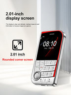 SERVO V10 Card Phone 2.01" Display 2G GSM Dual SIM Standby MP3/MP4 Magic Voice Speed Dial Torch Button Small Cellular Telephones