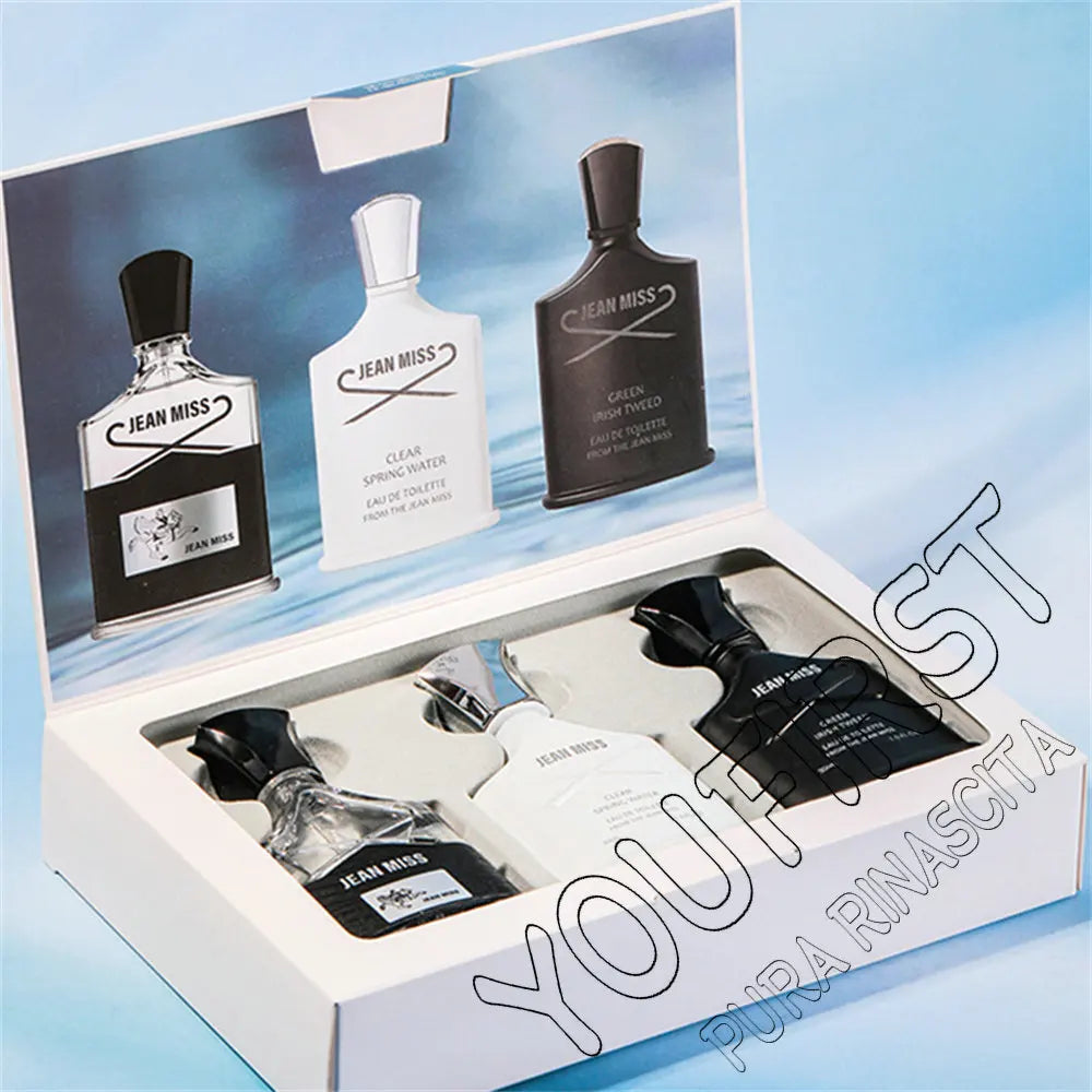 Fresh Natural 90ml Perfume Men Gift Box 3pcs Set Lasting Cologne Scent Perfumy Męskie Charming Man Perfumes Hombres Originales Main image