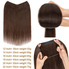 TESS Wire Hair Extensions Invisible Straight Wire Remy Human Hair Extensions with Transparent Line Clip In Hair Weft For Women