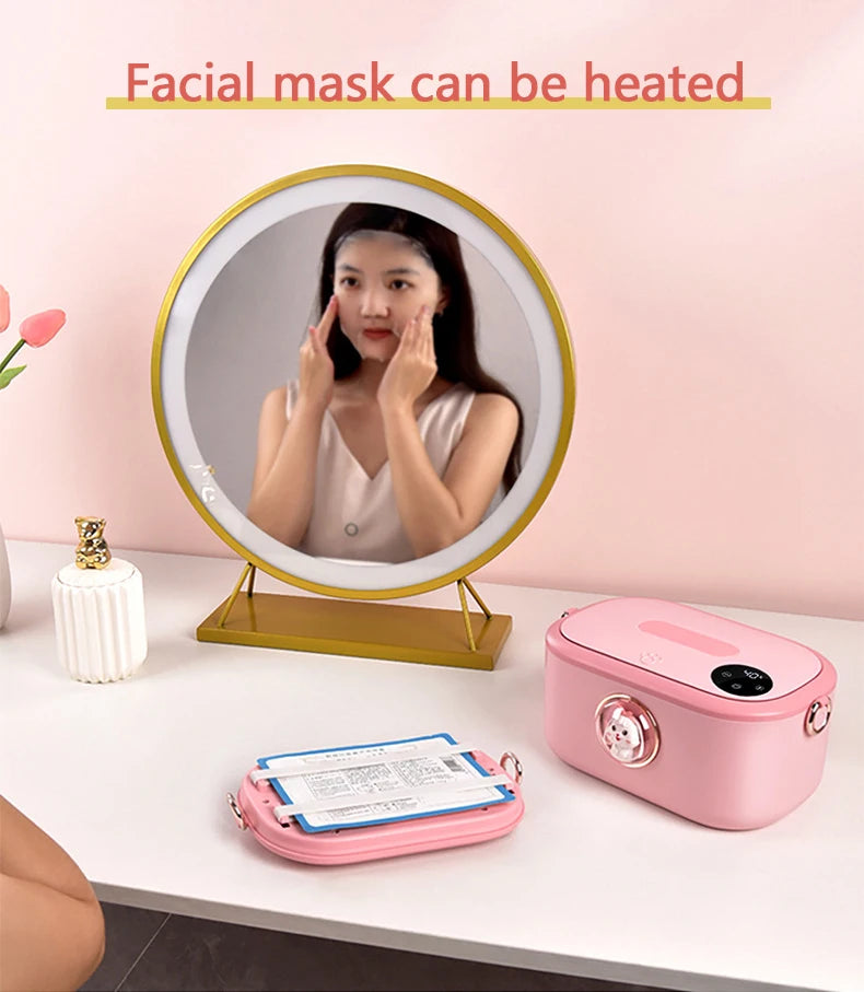 DMWD Household Wipes Heater Wet Towel Dispenser Facial Mask Warmer Electric Baby Tissue Heating Machine 0-55℃ Constant Temp 220V