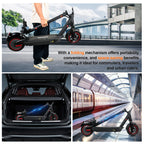 Electric Scooter For Adults Max Speed 35Km/h Electric Scooter 500W (Peak 750W ) Adult Scooter Electric Kick Scooter