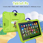 New 5G WIFI 7 Inch Android Kids Tablets Quad Core 4GB RAM 64GB ROM Dual BOW Cameras Cheap And Simple Children's Gifts Tablet PC