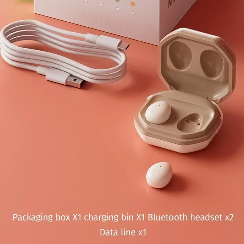 Lenovo Mini Wireless In Ear Sleep MY001 Bluetooth 5.3 Earphones High Definition High Pitch Invisible Noise Reduction Earphones