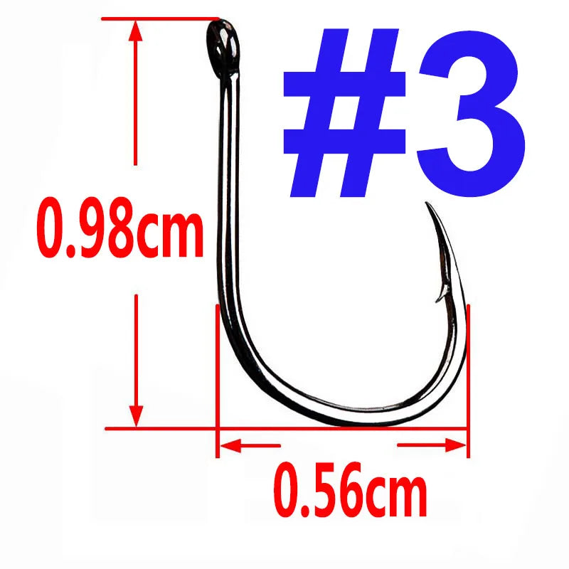 100/50/25 pcs Iseama Carp Fishing Hook Offset Circle Hook Single Fly Fishing Jig Hook Barbed sea Fishhook Tackle Accessories