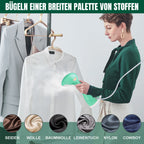 BRIEFNESS 2000W Handheld Steamer for Clothes, 30s Heat-up, Portable Garment Wrinkle Remover, Travel/Home Use, Fast Steam Iron