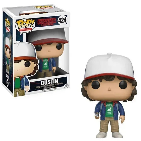 NEW!!! FUNKO POP Stranger Series #1462 Eddie #1250 Dustin Steve Robin Eleven Vinyl Action Figure Collection Models for Gifts