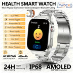 2026 New Nursing Grade Uric acid Blood lipids Smart Watch Men ECG+PPG Blood Pressure Heart Rate Bluetooth Call Health Smartwatch