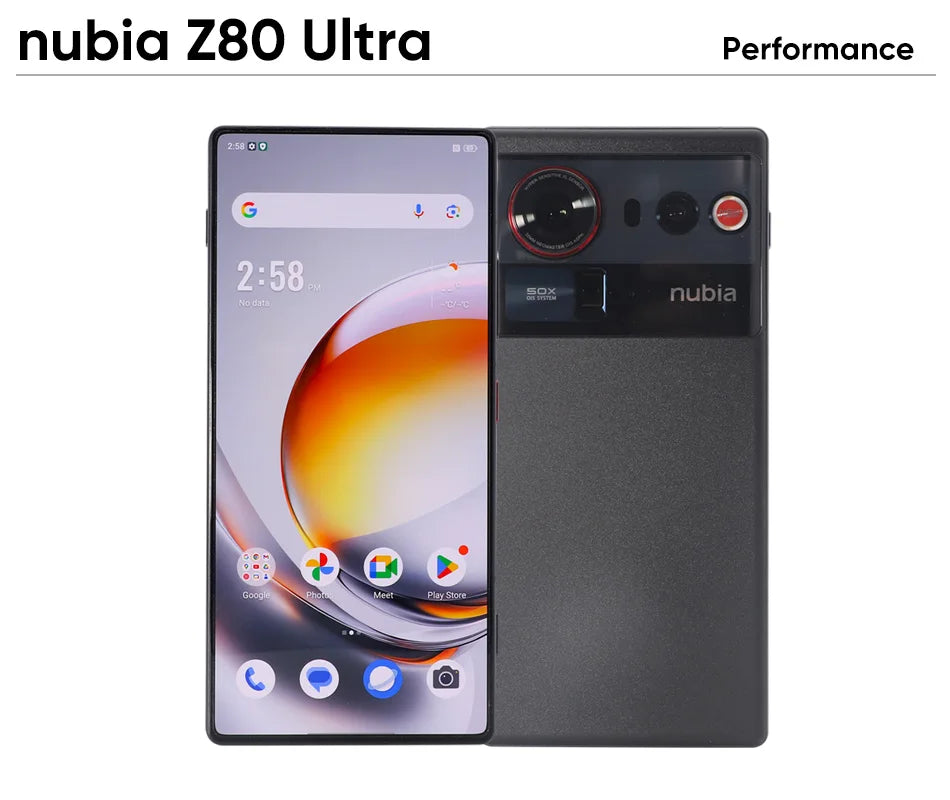 Global Version Zte Nubia Z80 Ultra 5g Snapdragon 8 Elite Gen 5 7200Mah 6.85'' 144Hz Oled Display 90W Fast Charging 64Mp+50Mp Ai Camera Nfc Google Play