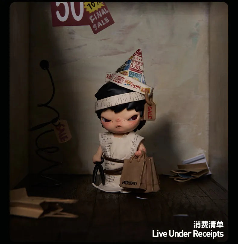 POP MART Hirono TAMED WILDGRASS Series Mystery Box Genuine Blind Box Guess Toys Bag Ornament Figurines Home Decor Desktop Dolls