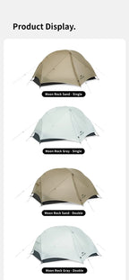 Naturehike Mongar UL 2 Tent 2 Person Backpacking Tent 20D Ultralight Travel Tent Waterproof Hiking Survival Outdoor Camping Tent