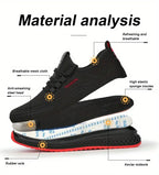 Puncture Proof Breathable Work Safety Boots Anti-stab Safety Shoes Men Steel Toe Shoes Man Construction Work Shoes Protective Sh