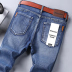 Wthinlee 8 Models Spring Autumn Business Jeans Men Casual Straight Stretch Fashion Classic Work Denim Trousers Brand Clothing