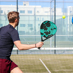 Lightweight Carbon Fiber Cage Padel Racket | Tennis Racquet Sports Equipment Fitness And Health, Good Elasticity, High Quality!