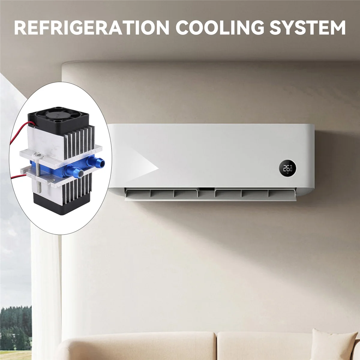 A78E-1 Set Mini Air Conditioner DIY Kit Thermoelectric Peltier Cooler Refrigeration Cooling System + Fan for Home Tool
