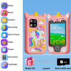 Baby Phone Toy Educational Simulation Mobile Toy with Games Music Stories Video Toddler Learning Play Phone Gift for Kids