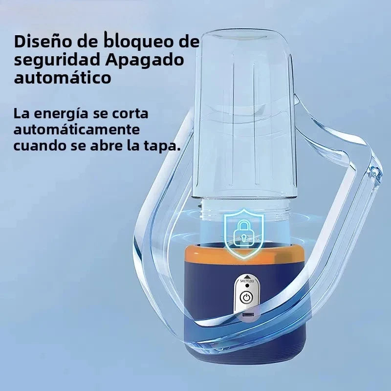 Portable Blender Bottle Electric 6 Blades Multifunction Juice Blender Fresh Juice Smoothie Blender Ice CrushCup Food Processor