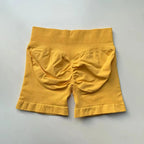 Impact Shorts 4.5" Seamless High Stretch Low Ribbed Band Subtle Glute Contour Shorts Fitness Workout Yoga Gym Shorts