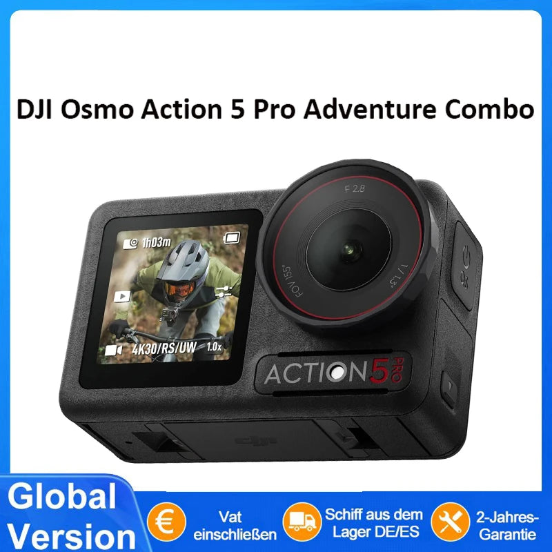 DJI Osmo Action 5 Pro Standard Combo Next-Gen 1/1.3 ″ Sensor Clear OLED Touchscreens 32X Super Slow Motion Main image