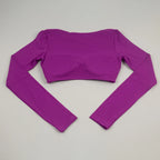 Quick Drying Breathable Short Yoga Sexy Clothes For Women Nude Feeling Fitness Tops Slim Fit Exercise Running Clothes