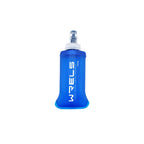 WRELS Foldable Silicone Water Bottle Outdoors Traveling Sport Running Cycling Kettle Water Bottle BPA Free 500ml With Straw