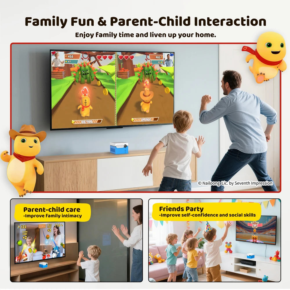 KINHANK MotionX Active Play System for Kids & Families Video Game Console for Ongoing Updates Kids Toy Indoor Physical Activity