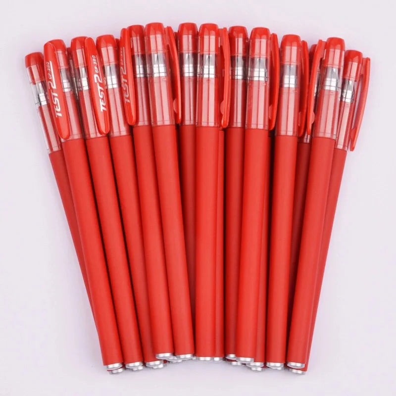 Gel Pens Set 0.5mm Black Blue Red Refill Gel Pen Bullet Tip School & Office Supplies Stationery Kawaii Accessories Stationery