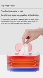 DMWD USB Wet Wipes Warmer Baby Wipe Heater Towel Dispenser Napkin Heating Box Home Car Use Wipe Warmer Case Disinfecting Wipes