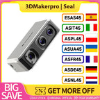 3DMakerpro Seal 3D Scanner, 0.05mm Resolution, 0.01mm Accuracy, 24-bit Color Capture, 5x More Detail Per Unit, Anti-shake Lens
