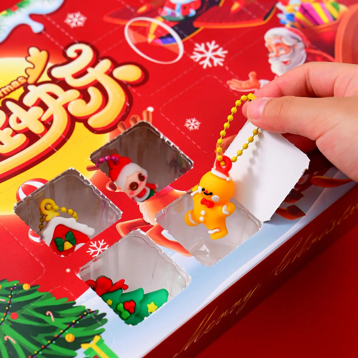 Explosive 24-HOLE Christmas Gift Set Christmas Students Cartoon Toys Creative Blind Box