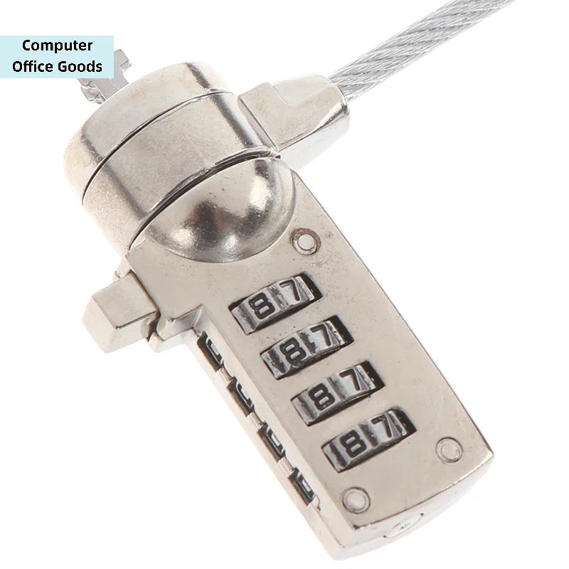 【4 Digit Security Password Computer Lock Anti-theft Chain For Notebook PC Laptop】