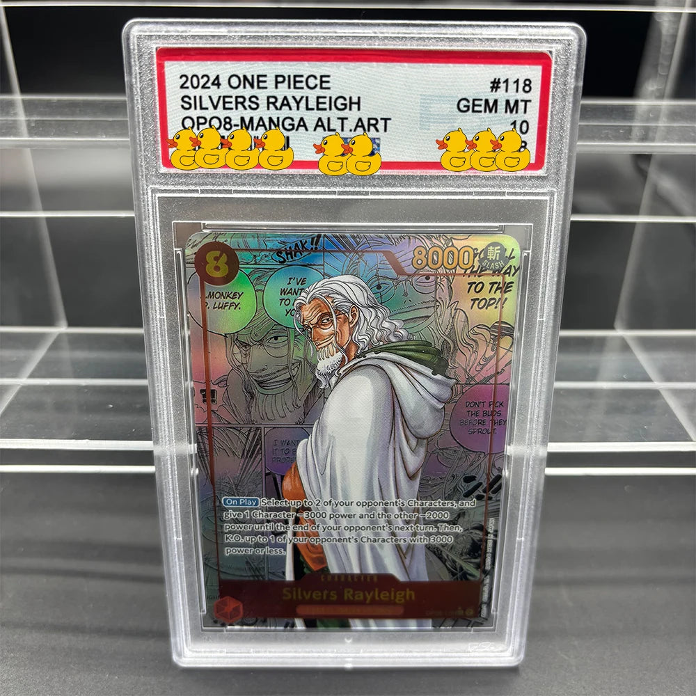 DIY OPCG Rating Card Collection Card 2023 ONE MONKEY D. LUFFY OPO5-MANGA ALT.ART Copy 10Points Rating Card Anime Game Gift