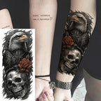 1 Sheet Cobra Snake Dragon Scorpion Temporary Tattoos For Men Women Waterproof Long Lasting Lion Tiger Wolf Fake Tattoo Stickers