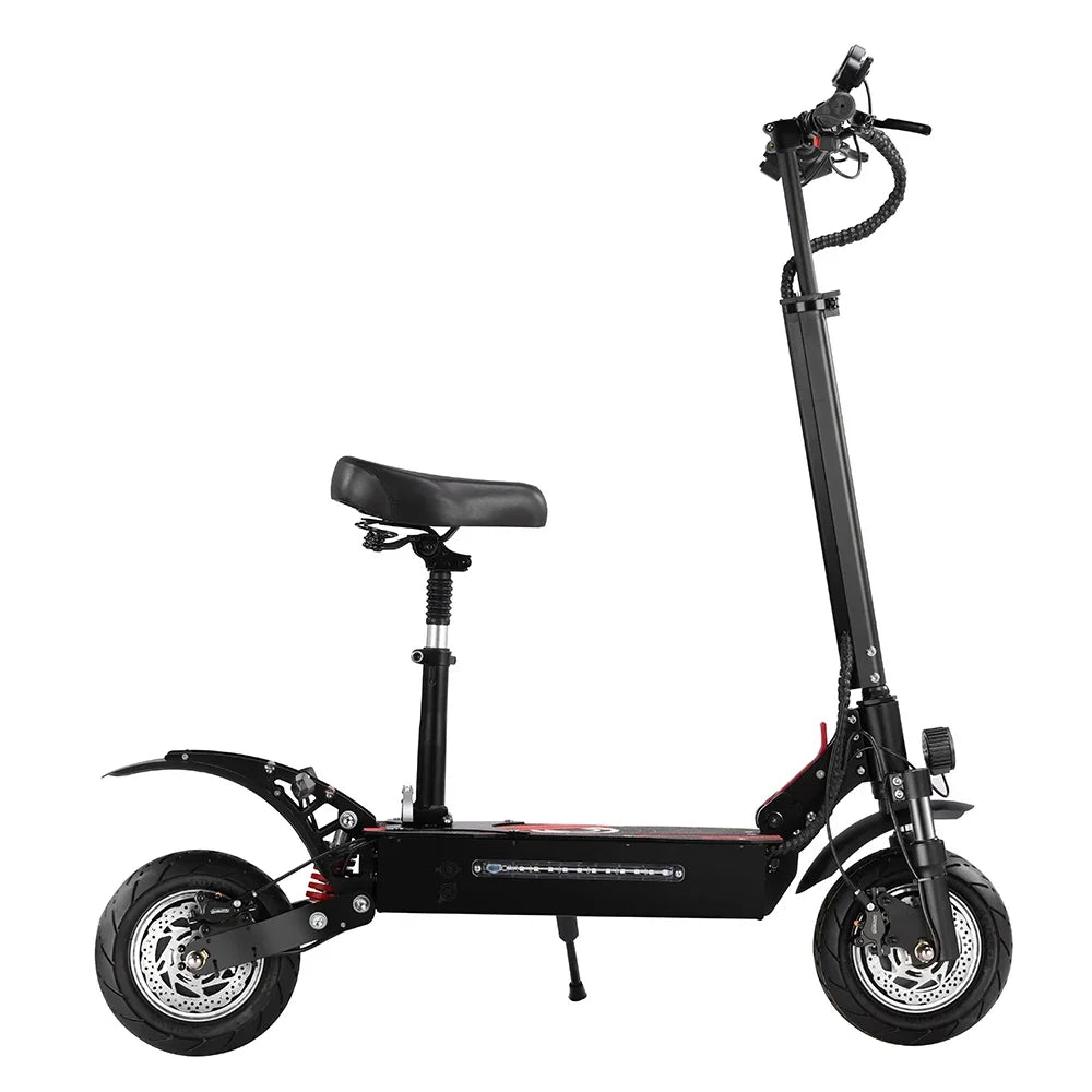 BOYUEDA Q7PRO Electric Scooter 3200W Dual Motor 52V19AH Foldable 10 Inch Tire 70KM/H Max Speed 70KM Mileage with Seat