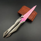 Tactical Shooter Foldable Butterfly Blade - 3D Engraved Collectible Toy Portable Melee Gear for Cosplay/Gaming Accessory Gifts