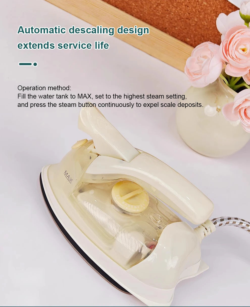 100-240V Mini Iron Handheld Garment Ironing Machine Ceramic soleplate Wet Dry Dual use Clothes Fabric Ironing Portable fortravel