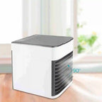 Mini Air Conditioner Portable USB with Humidifier,  Ice Cooling, perfect for summer heat,  ideal for desks and small spaces.