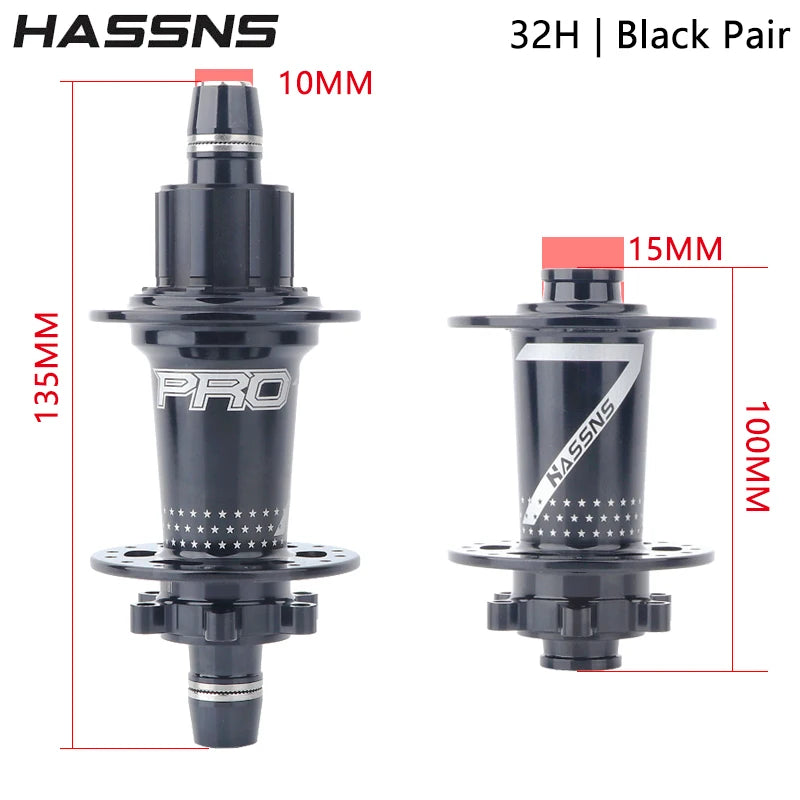 HASSNS Noisy Cube Pro 7 Freehub MTB Rear Hub 32 Holes Dirt Jump Bike Hub Changes Bicycle Cube 15*100/10*135MM Cycling Bushings