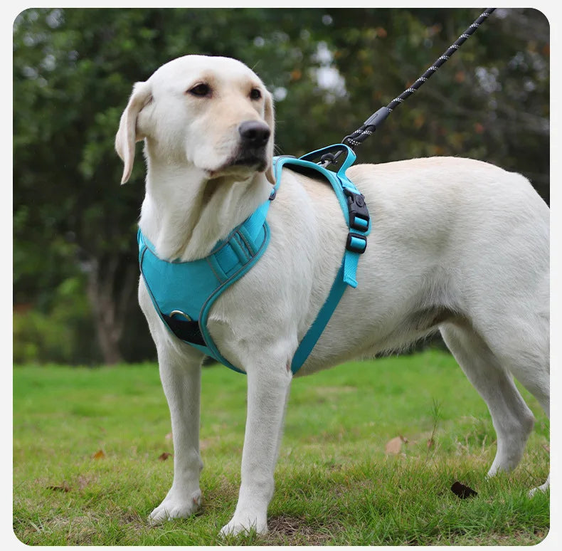 Anti Pull Dog Harness for Large Medium Dogs Reflective Escape Proof Tracker Chest Strap Breathable Adjustable Pet Supplies