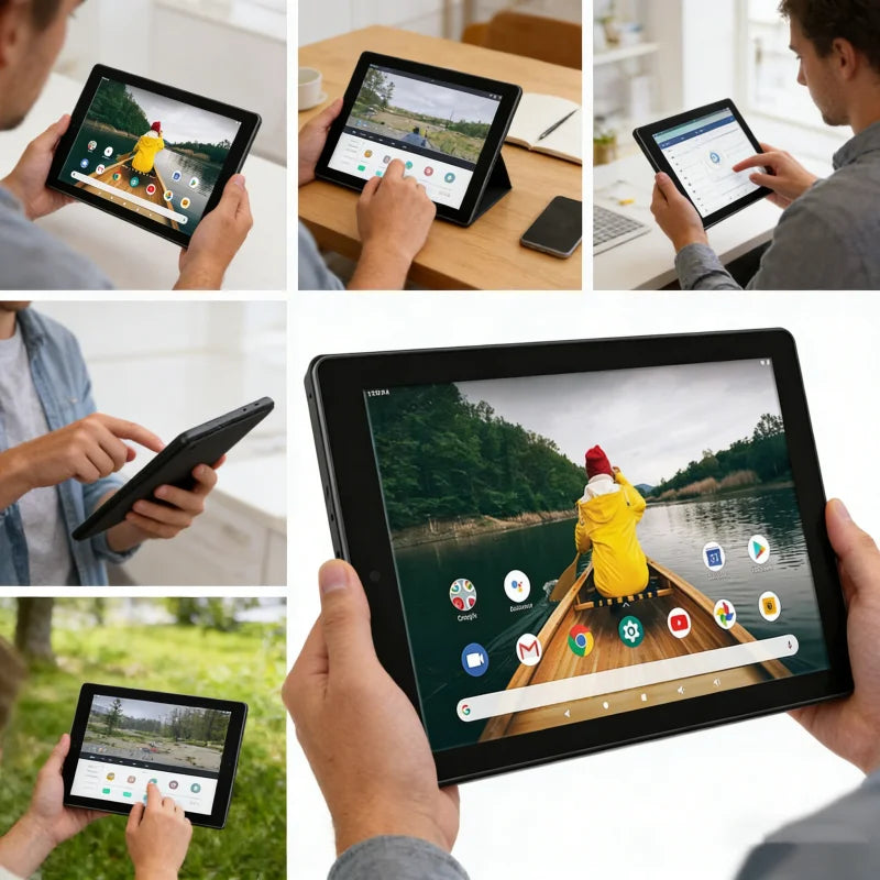 10.1 INCH 2GB RAM 32GB ROM V9 Tablet PC MT8167 CPU Android 9.0 Quad-core Supports WIFI 1280 x 800 IPS Screen Dual Camera