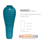 AEGISMAX Nano2 Upgrade 0 Degree 800FP Goose Down Sleeping Bag Outdoor Ultralight Camping Hiking Sleeping Bag for Men & Women