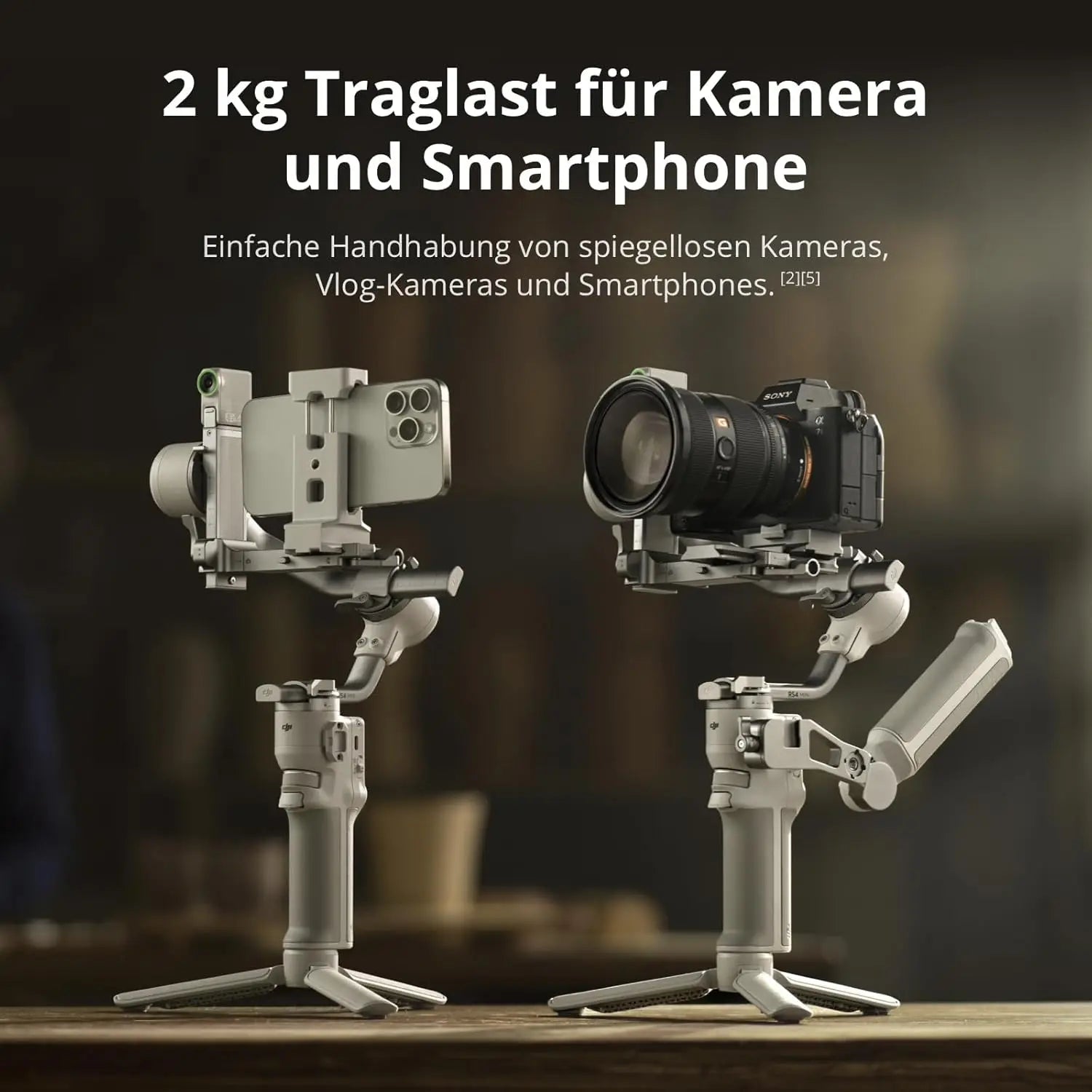 DJI RS 4 Mini Smart Sensitive Tracking Works With Cameras Smartphones Quick Vertical Change Ready In 1S Handheld Gimbal Camera